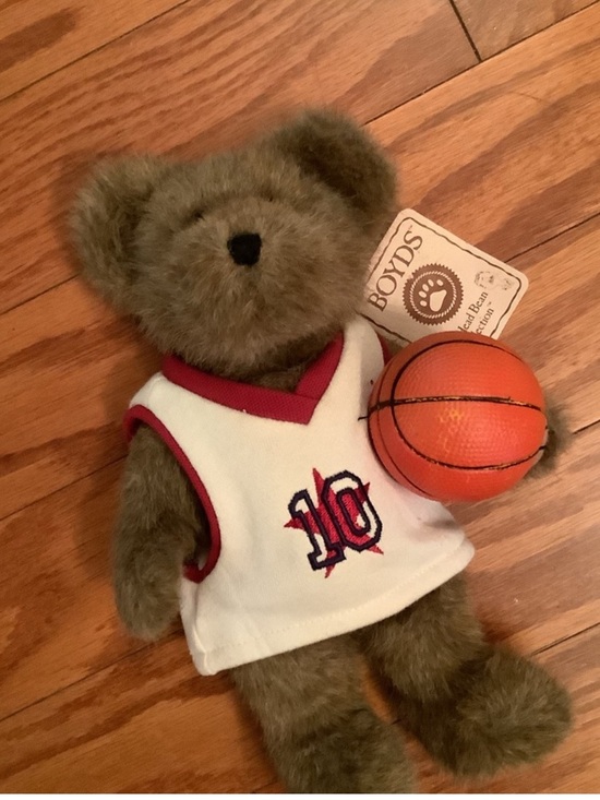 Boyds Bears Other - Vintage Boyds Bears Dunkin Basketball Plush Bear Jointed Collectible w/ Tags